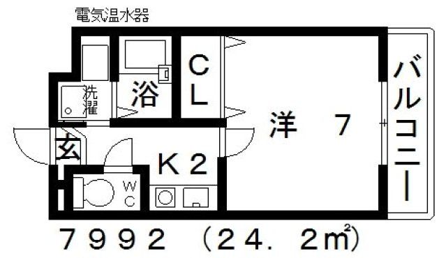 藤井寺市国府のマンションの間取り