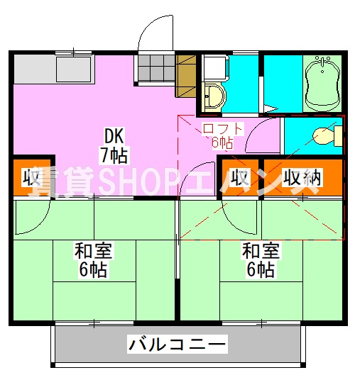 エクセル東船橋A棟の間取り