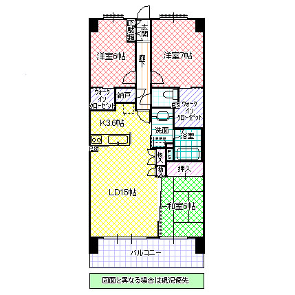 S-FORT水戸中央の間取り