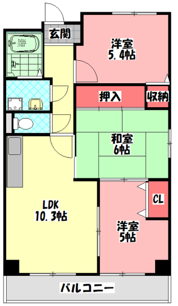 エスペランサ門真南の間取り