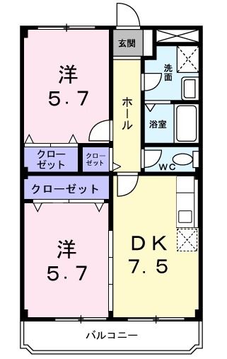 ドミール加佐の間取り