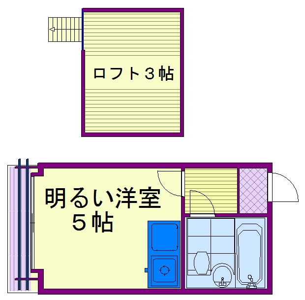東京都北区滝野川３（アパート）の賃貸物件の間取り