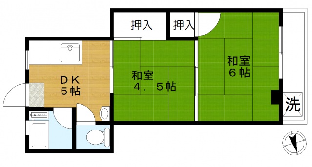 阿部ハイツの間取り