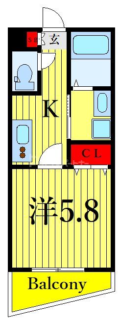 MELDIA瑞江の間取り