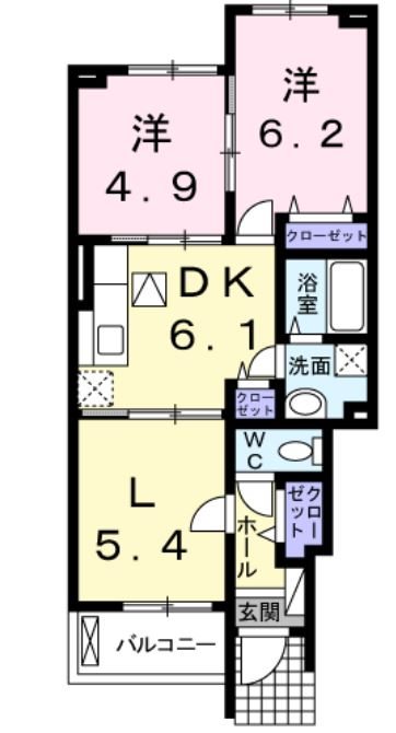 クレストＣの間取り