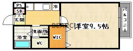 シャトレコーポラスの間取り