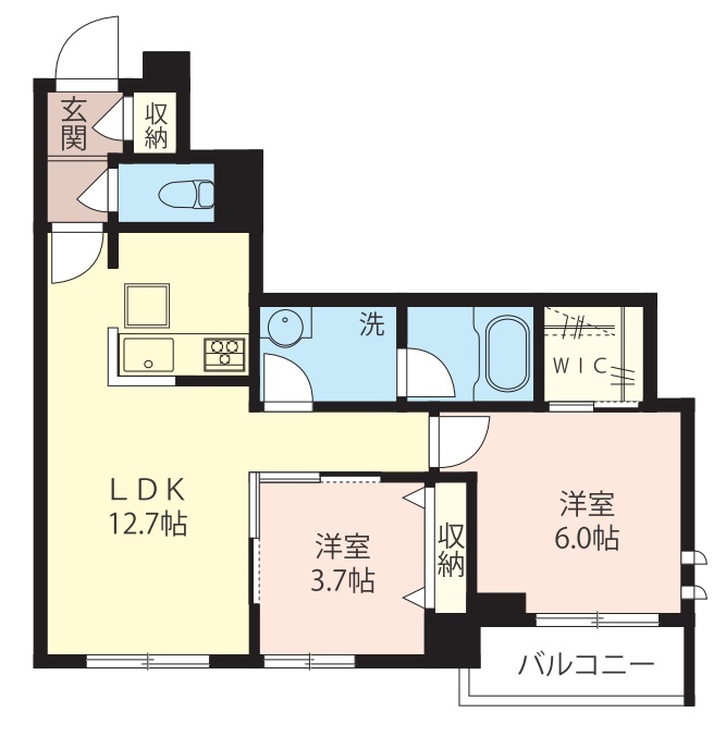 クラウド　ヒルの間取り