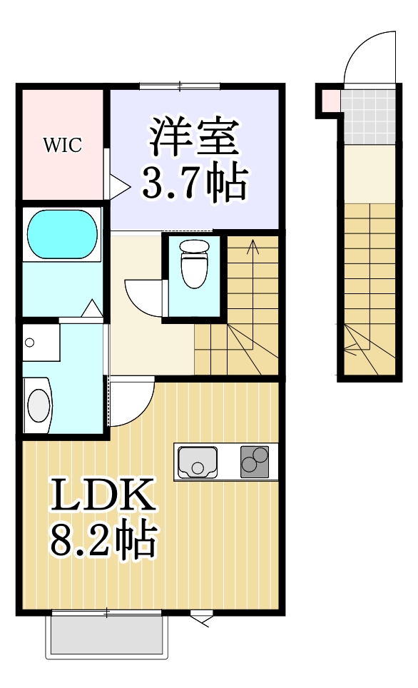 フルールの間取り