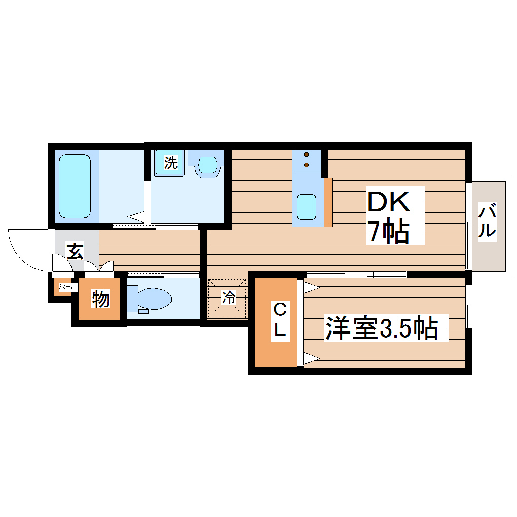 ブルスクーロ宮千代の間取り