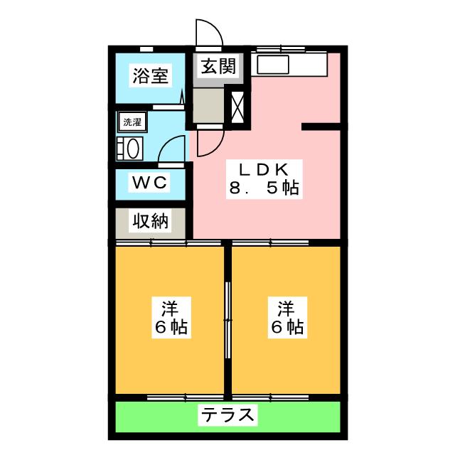 クオレ１０８の間取り