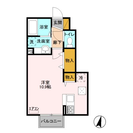 フォーゲルテラス ロート　IIの間取り