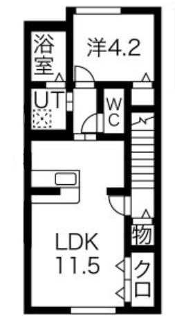 イルソーレ　新築　2階建の間取り