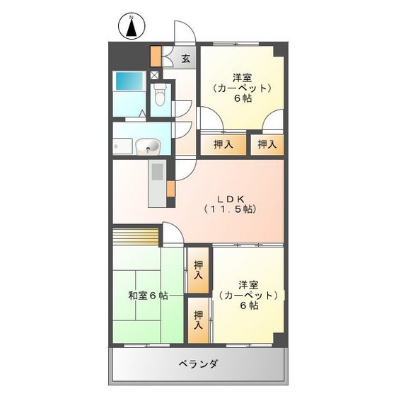 ヴェルデの間取り