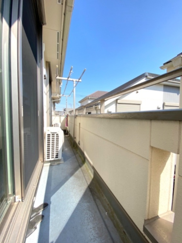 バルコニー　日当たり良好です。