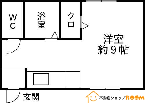 八女市本町のアパートの間取り