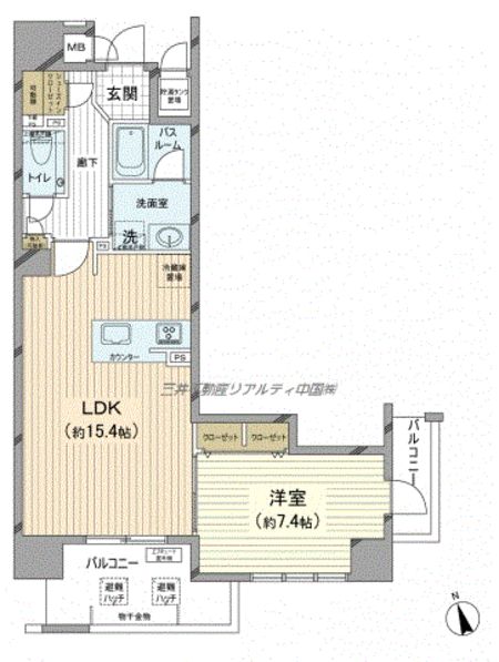 クラース広島ザ・マークの間取り