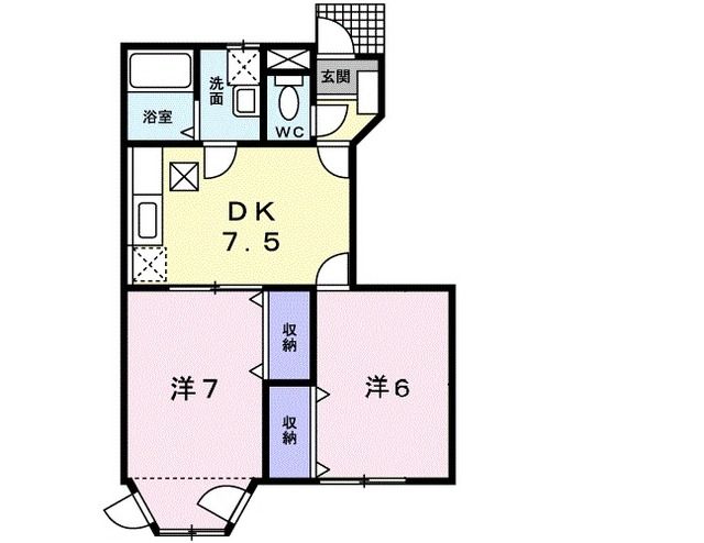 ソレアード　IIの間取り