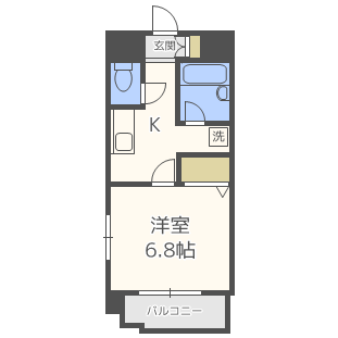 リージェント大橋の間取り