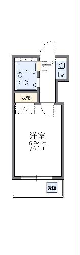 レオパレス八幡新田第１の間取り