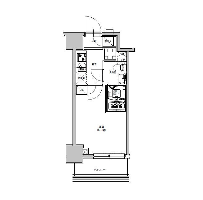 S-RESIDENCE市川の間取り