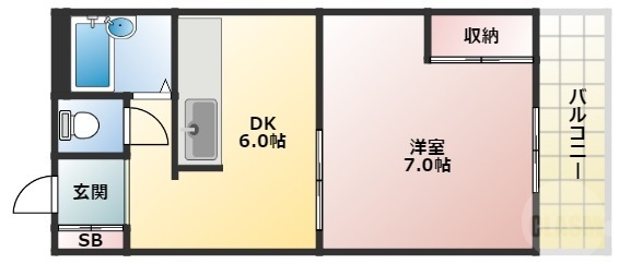 豊町ヴィラの間取り