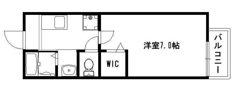 京都市東山区泉涌寺東林町のマンションの間取り