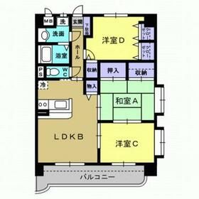 下野市下古山のマンションの間取り