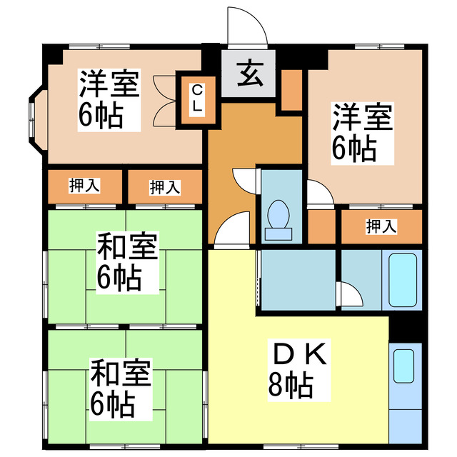 不知火マンションの間取り