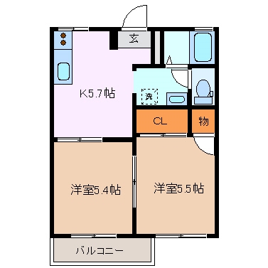 メゾン山の手の間取り