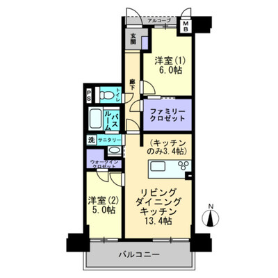 アルファスマート生石の間取り