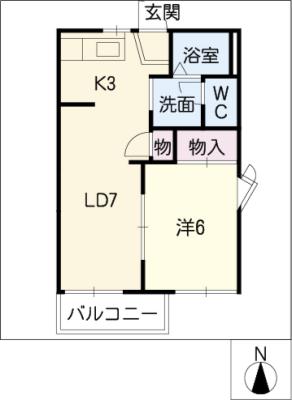 トップヒル１２　Ａの間取り