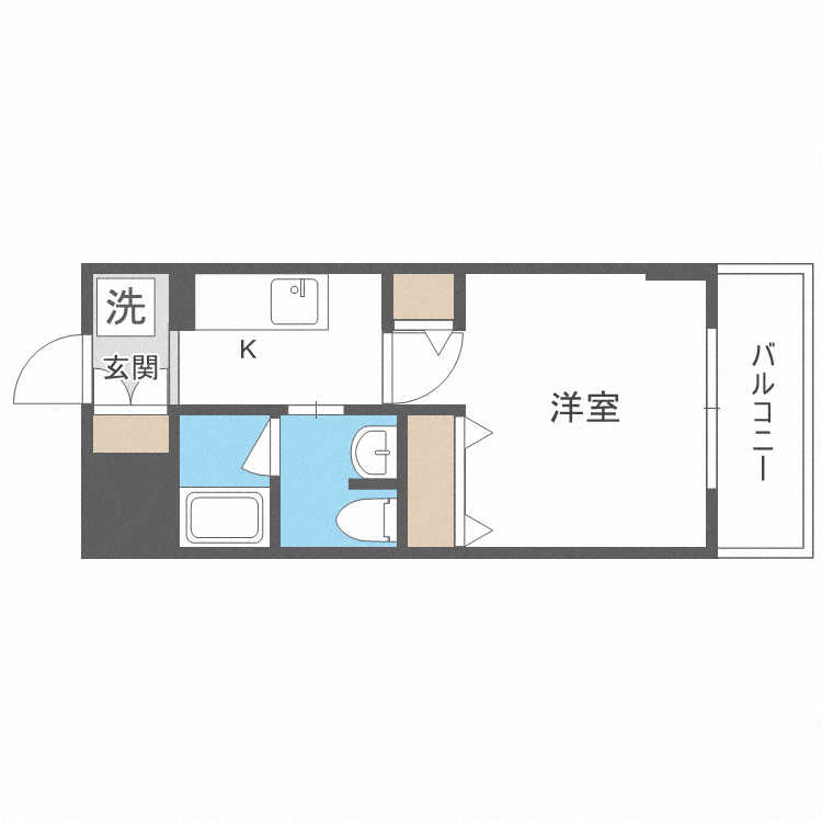 シティコート北１条の間取り