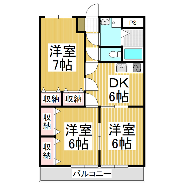 マンション山西の間取り