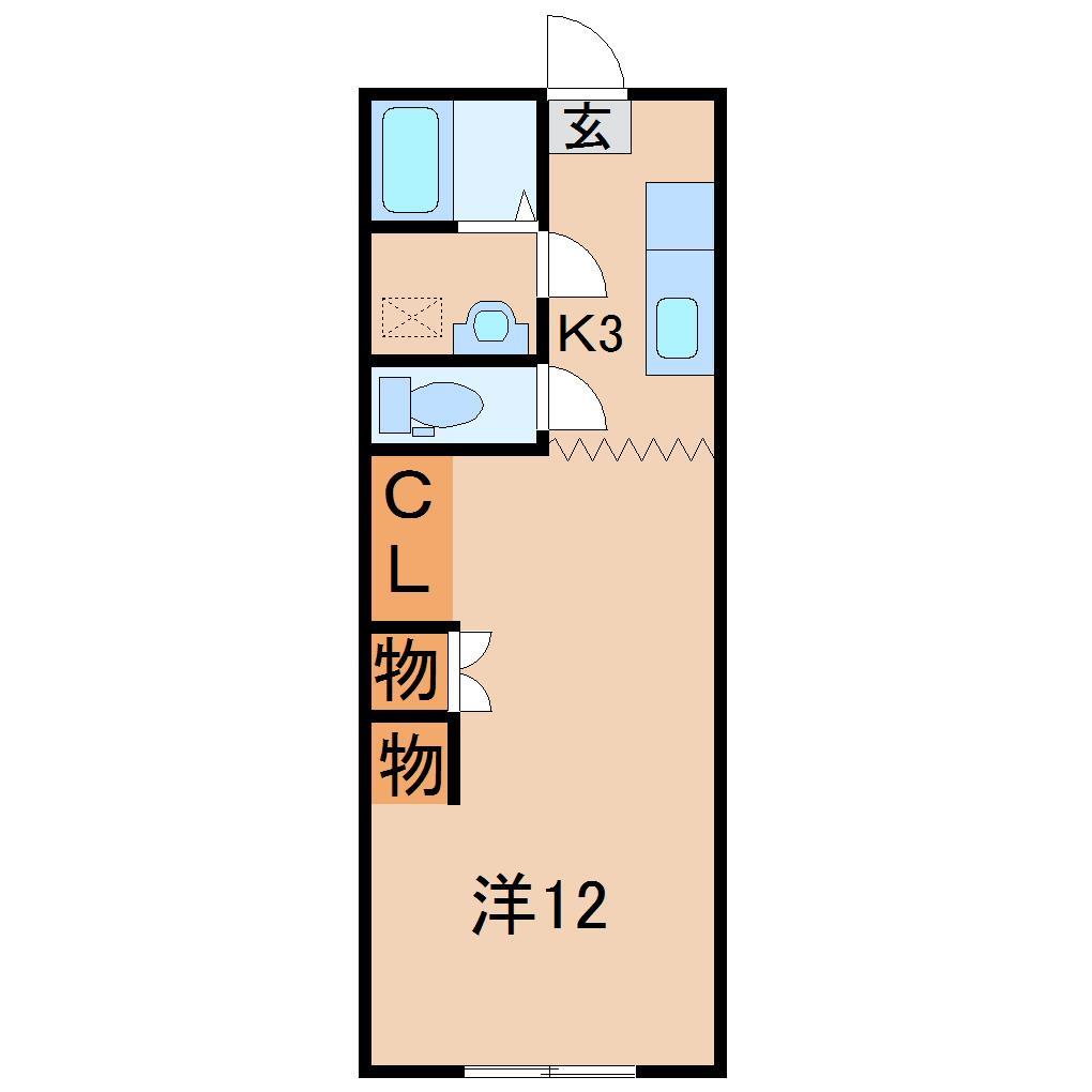 メゾン松川Ｂの間取り