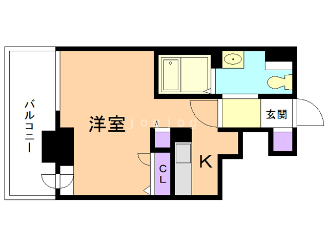 札幌市中央区北四条東のマンションの間取り