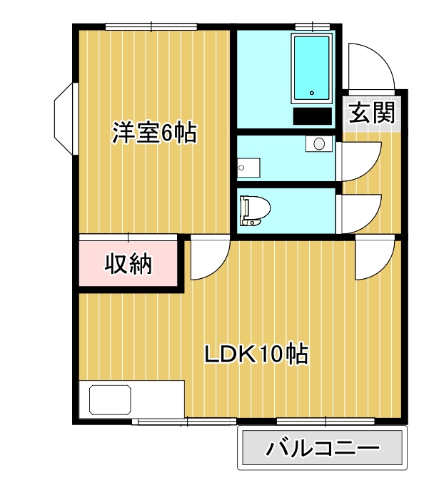 リバーサイドハイツIの間取り