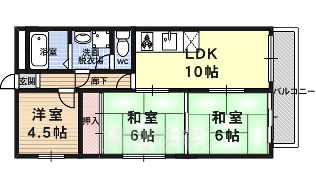 HDX京都桂川の間取り