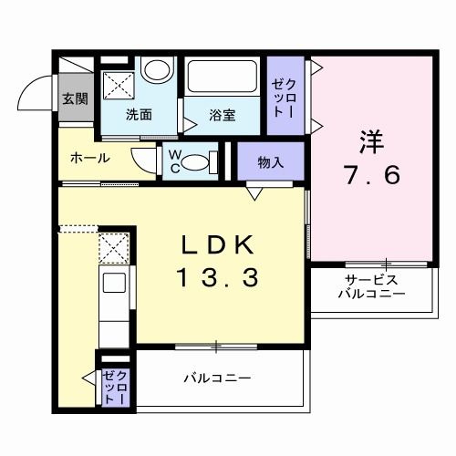 下池田町１丁目アパート（０２７５９３３０１）の間取り