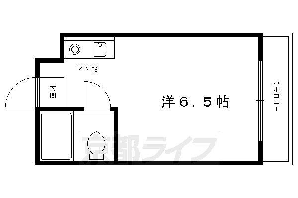 京都市上京区後藤町のマンションの間取り