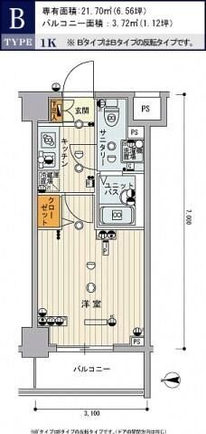 スカイコート川崎西口の間取り