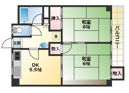 カサブランカの間取り