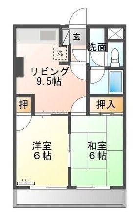 宇都宮市駒生のマンションの間取り