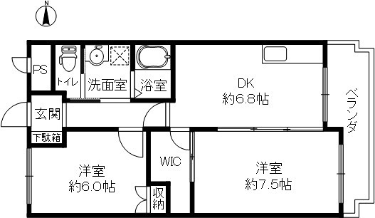 プランドール百楽荘の間取り