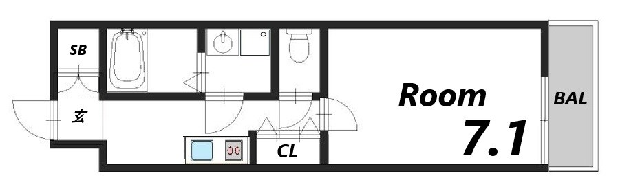 姫路市南町のマンションの間取り