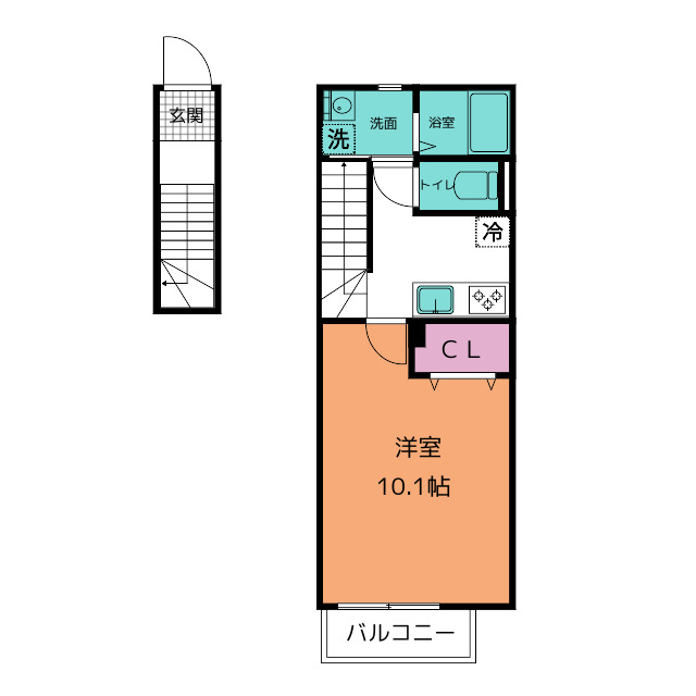 ［新築］クレール　ＤＡＹＢＹＤＡＹの間取り