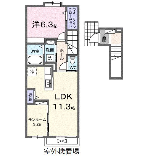 ミヤビ　ストーンの間取り