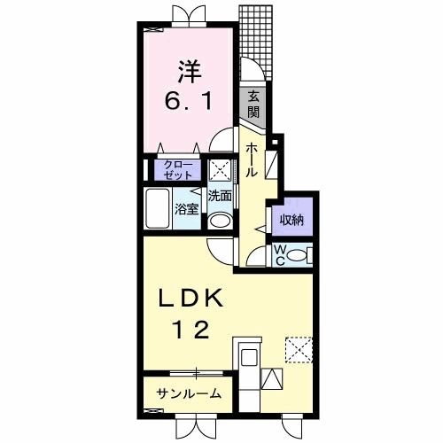 パラダリア　Ｃの間取り