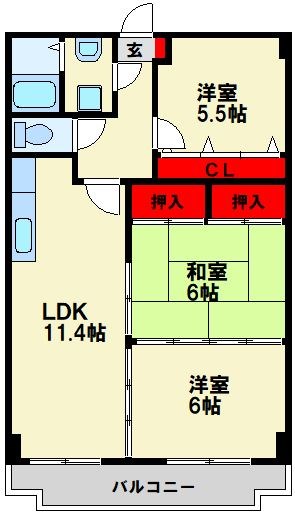 サザンコート・ブティアの間取り