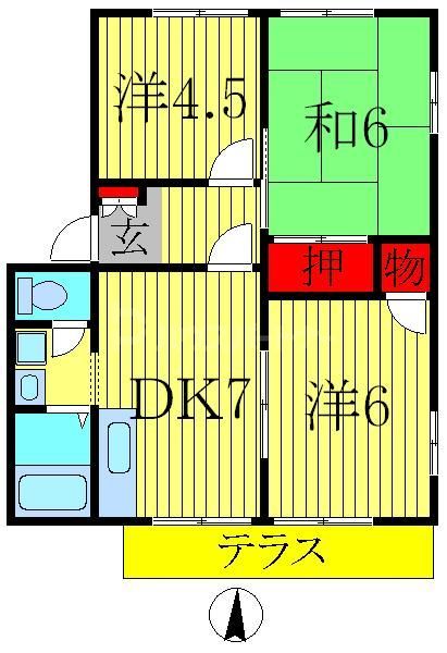 キャッスルムツミの間取り