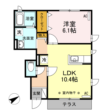 M’ｓ　Court　Yayoiの間取り